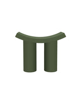 Le Di Vita Green Dressing Table Stool with a unique curved design for stylish bedroom decor