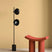 Stylish Le Di Vita Dressing Table Stool in unique shape with modern lighting backdrop