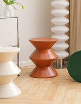 Modern Le Di Vita Dressing Table Stool in orange, designed for stylish interiors and functional use