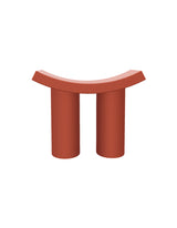 Le Di Vita Dressing Table Stool in a modern design with a curved top and two cylindrical legs