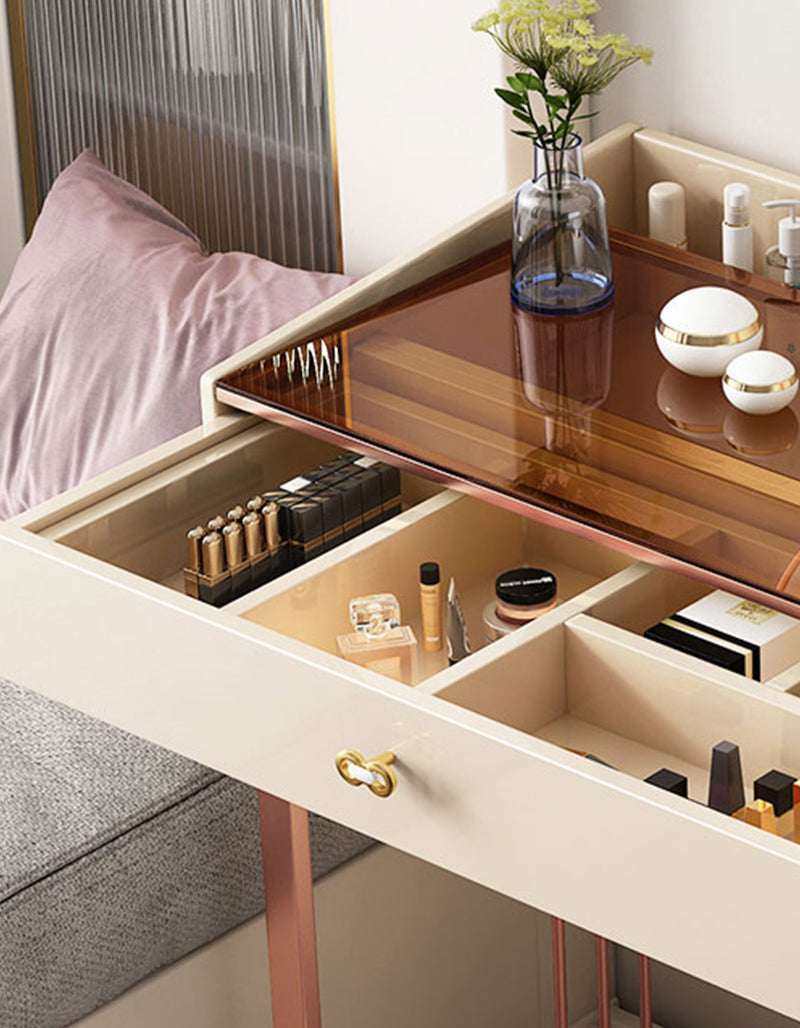 Le Di Vita modern dressing table with storage compartments for cosmetics and accessories