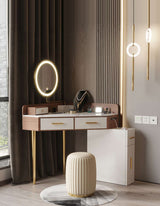 Le Di Vita Dressing Table with modern design, illuminated mirror, and stylish storage drawers