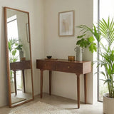 Fishe and Lilly Dressing Table with Two Drawers and Elegant Wooden Finish for Stylish Interiors