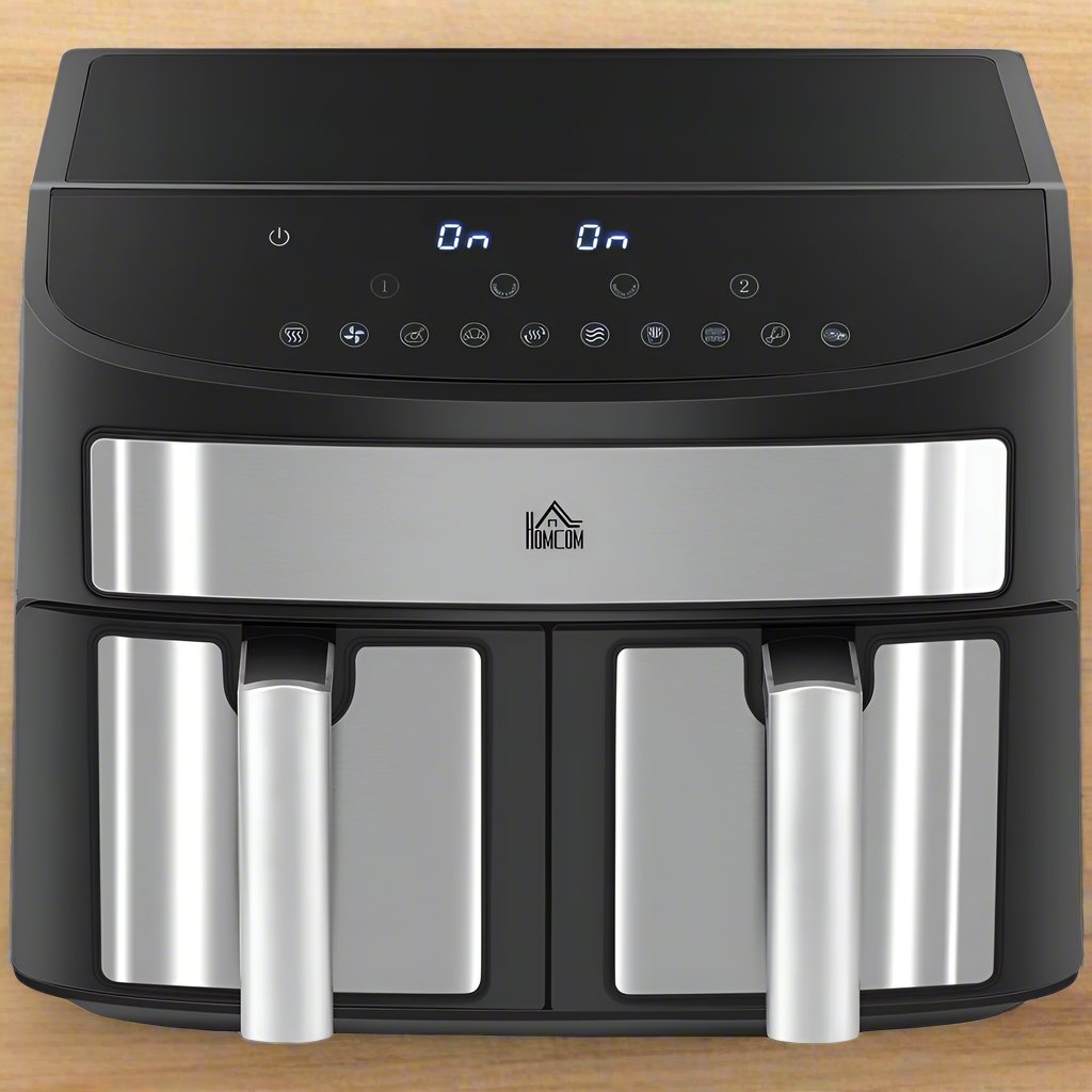 HOMCOM Dual Air Fryer with Digital Touchscreen HOMCOM