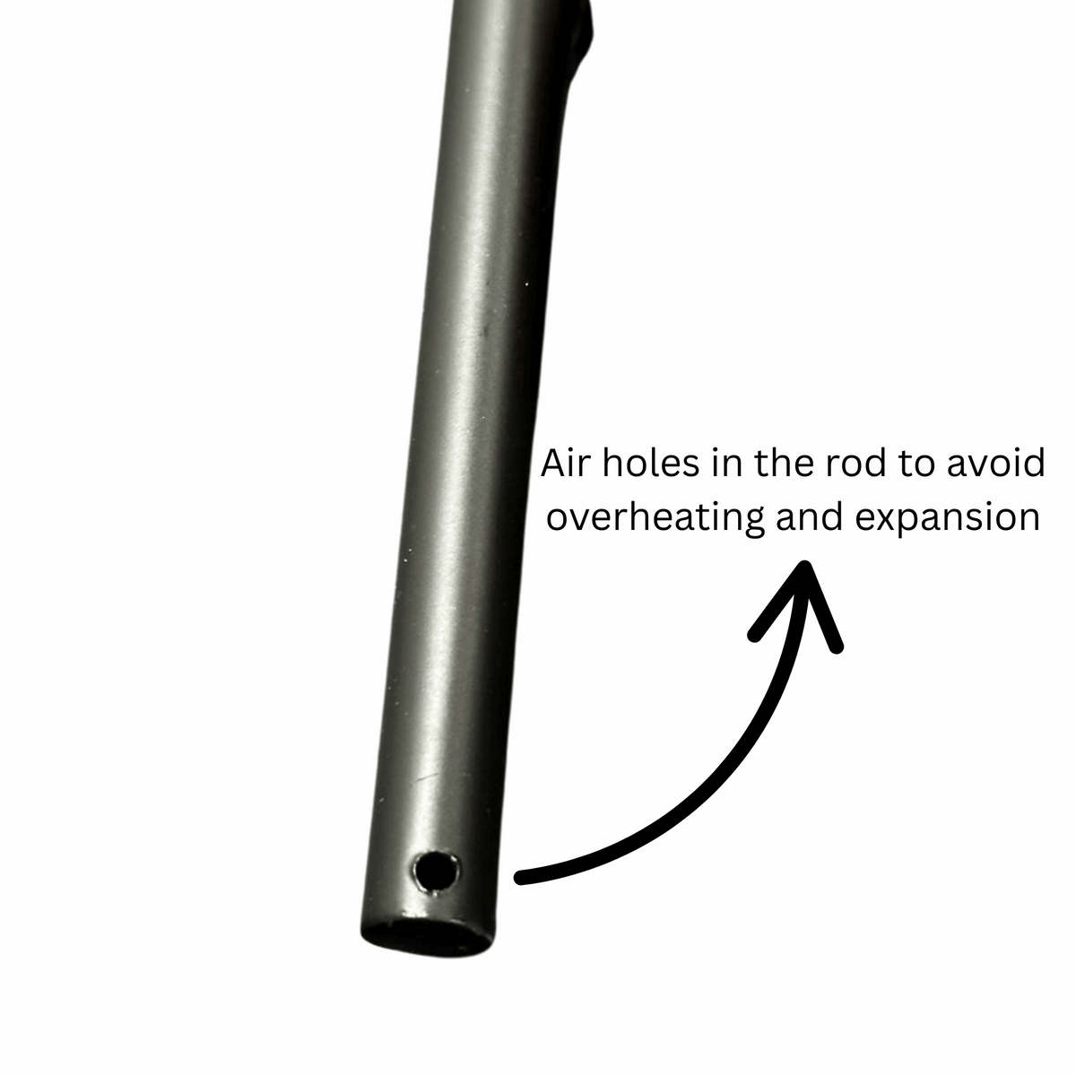 Light My House Wall Lamp rod with air holes to prevent overheating and expansion