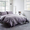 Cotton Collective Soft Blue Duvet Cover - Free UK Delivery Slate Cotton Collective