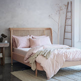 Cotton Collective Soft Blue Duvet Cover - Free UK Delivery Blush Cotton Collective