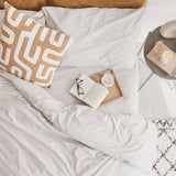 Cotton Collective Soft Blue Duvet Cover - Free UK Delivery Cream Cotton Collective