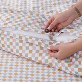 Ella Cotton - Gems Checkerboard Duvet Cover SHEET STORY