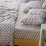 Ella Cotton - Gems Checkerboard Duvet Cover SHEET STORY