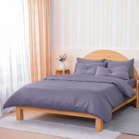 Ackly Bamboo - Charcoal Duvet Cover Super King SHEET STORY