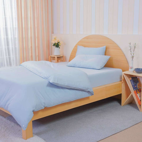 Ackly Bamboo - Sky Blue Duvet Cover SHEET STORY