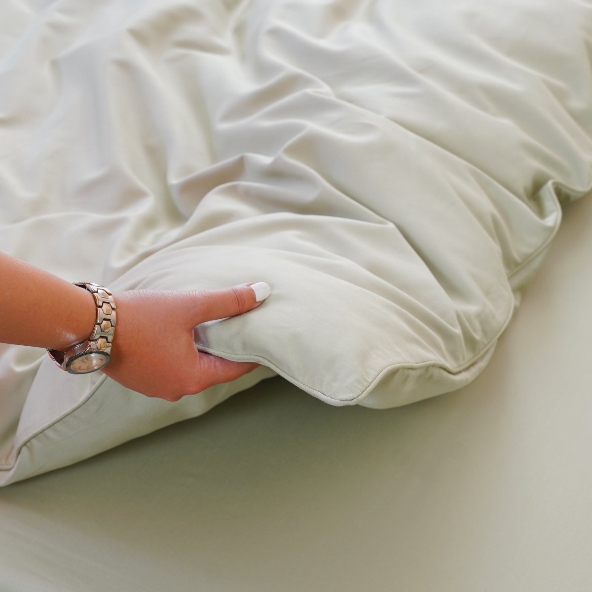 Ackly Bamboo - Sage Green Duvet Cover SHEET STORY