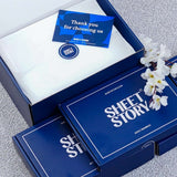 SHEET STORY Complete Bed Set packaging with Thank You note for Duvet Cover Set