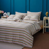 Ella Cotton - Serene Stripe Duvet Cover Super King SHEET STORY