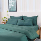 Ackly Bamboo - Royal Green Duvet Cover SHEET STORY