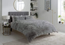 OLIVIA ROCCO Duvet Set in soft grey, enhancing a modern bedroom aesthetic with plush texture