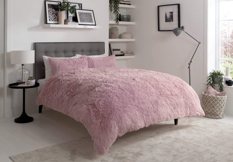 OLIVIA ROCCO Pink Duvet Set with Soft Texture and Matching Pillowcases for a Cozy Bedroom