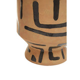 Orsina Earthenware Vase featuring a unique geometric pattern for home decor