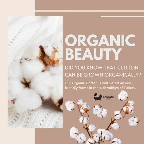 Eco Bath London Cotton Hand Towel made from organic cotton grown in Turkey for sustainable luxury
