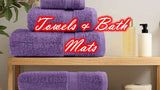 Eco Bath London Cotton Hand Towel in Lavender, soft and absorbent for everyday use