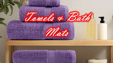 Eco Bath London Cotton Hand Towel in Lavender, soft and absorbent for everyday use