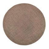 Round Eco Friendly Rug in soft brown hue, perfect for sustainable home decor