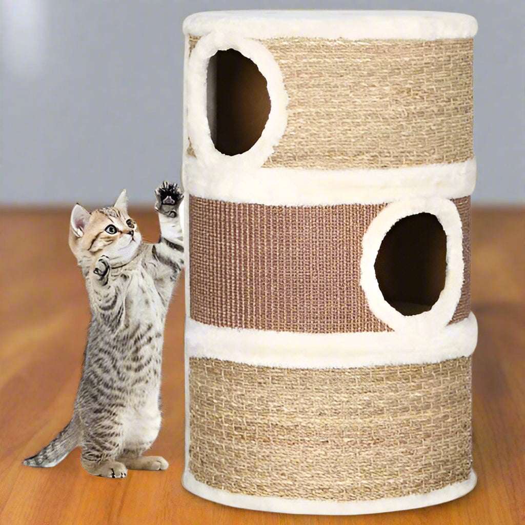 vidaXL Cat Scratching Barrel 60 cm Seagrass vidaXL