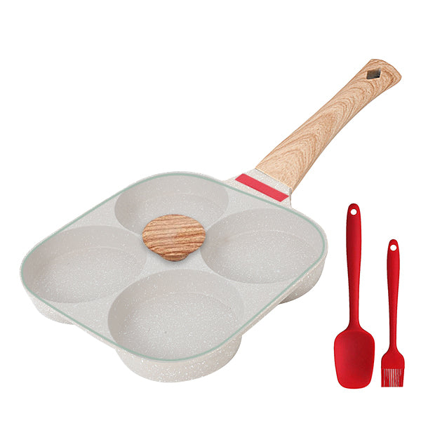 PGY Nonstick Egg Frying Pan - 4 Cups Aluminium Cookware for Easy Cooking PURPLE PGY