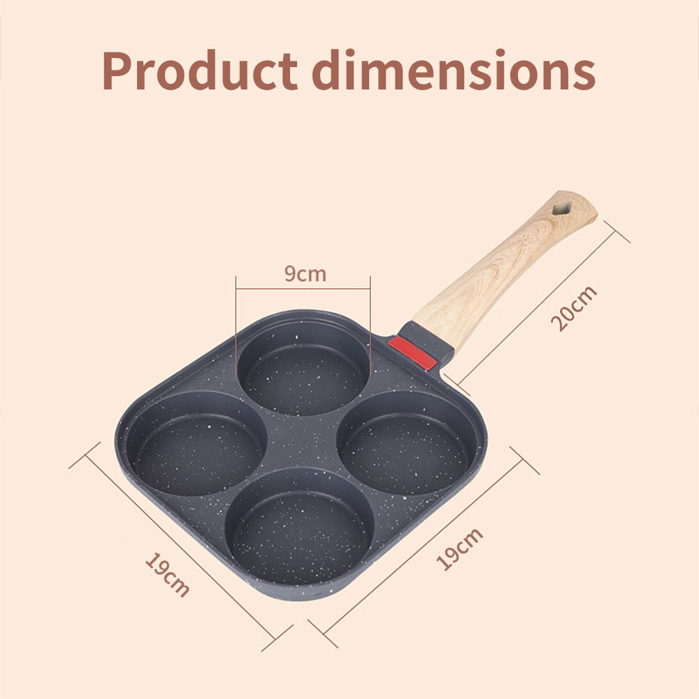 PGY Nonstick Egg Frying Pan - 4 Cups Aluminium Cookware for Easy Cooking PGY