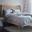 Cotton Collective White Sheet Set for Stylish Bedrooms Light Grey Cotton Collective