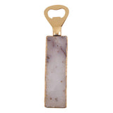 Orsina Bottle Opener with a decorative agate handle and gold accents for stylish bar use