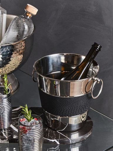 Orsina stylish wine bucket with a modern design, perfect for chilling bottles and entertaining guests