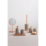 Orsina Toilet Brush with Elegant Grey and Rose Gold Design for Stylish Bathroom Decor