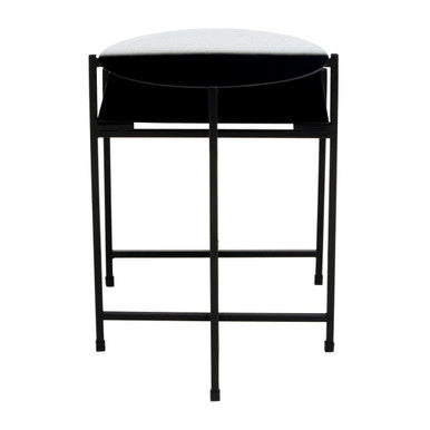 Orsina Modern Side Table with Black Metal Frame and Minimalist Design for Contemporary Spaces