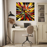 Vibrant Wall Art Canvas with Abstract Explosion of Colour for Modern Interior Decor