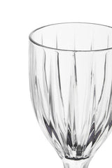 Orsina elegant wine glasses with a refined ribbed design perfect for stylish dining