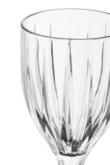 Orsina Elegant Clear Wine Glasses with a Decorative Fluted Design for Special Occasions