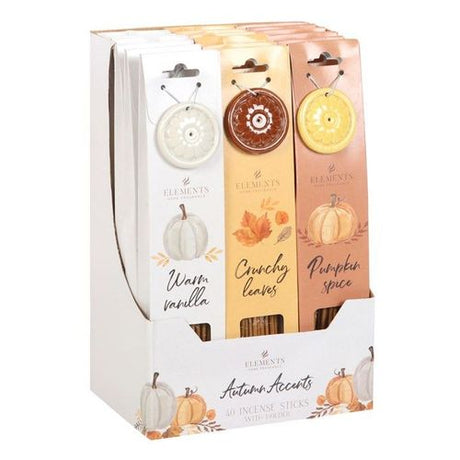Set of 18 Autumn Accents Incense Sticks N/A
