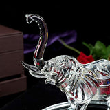Beautiful Crystal Elephant Ornament with Intricate Details and a Glossy Finish for Elegant Decor