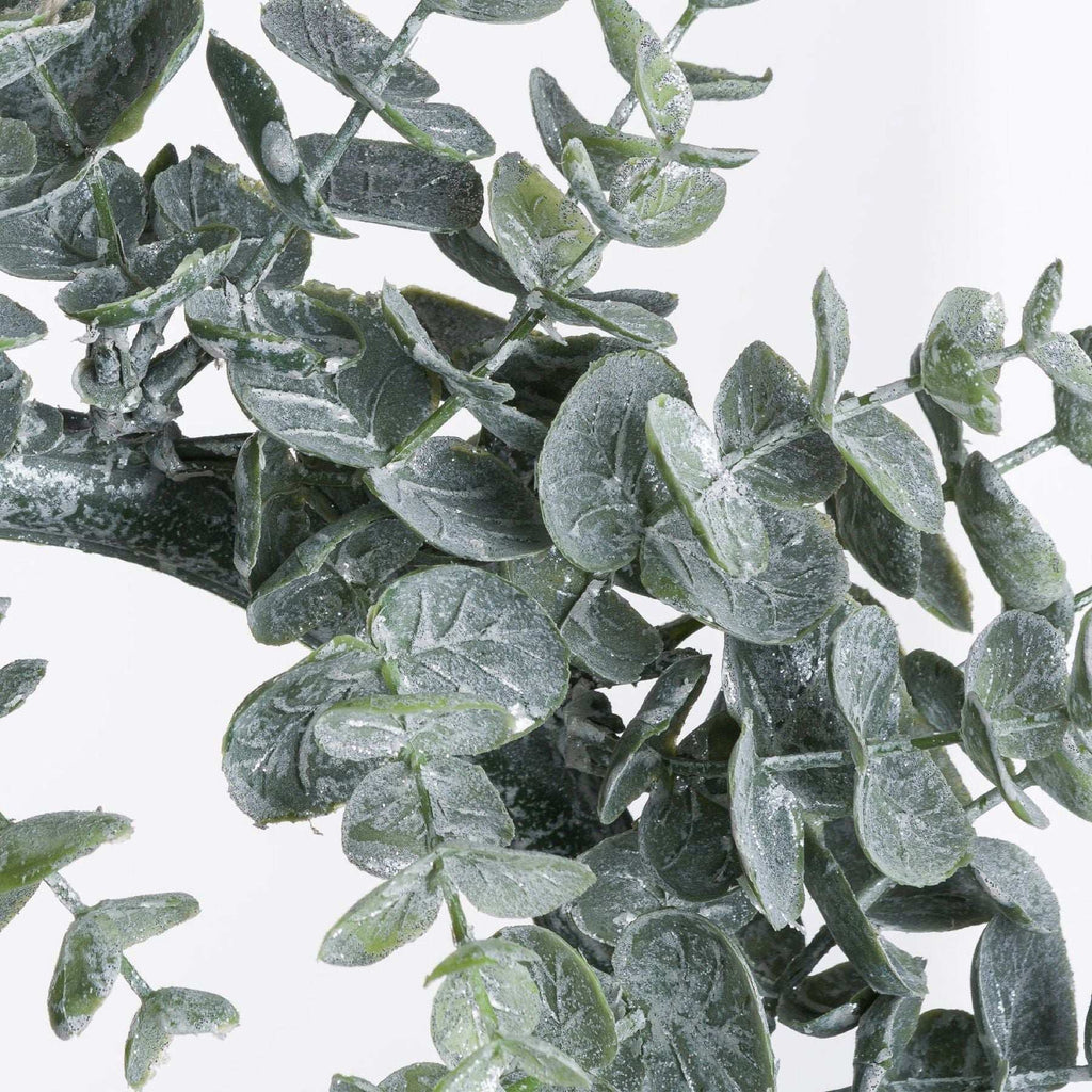 Large Frosted Eucalyptus Candle Wreath Shades 4 Seasons