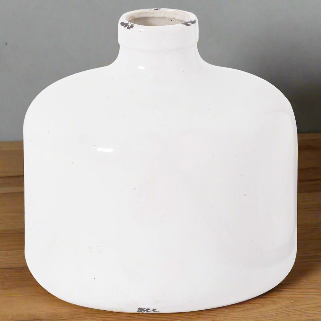 Shades 4 Seasons Eve Vase - White Rustic Ceramic Decor WHITE CERAMIC Shades 4 Seasons