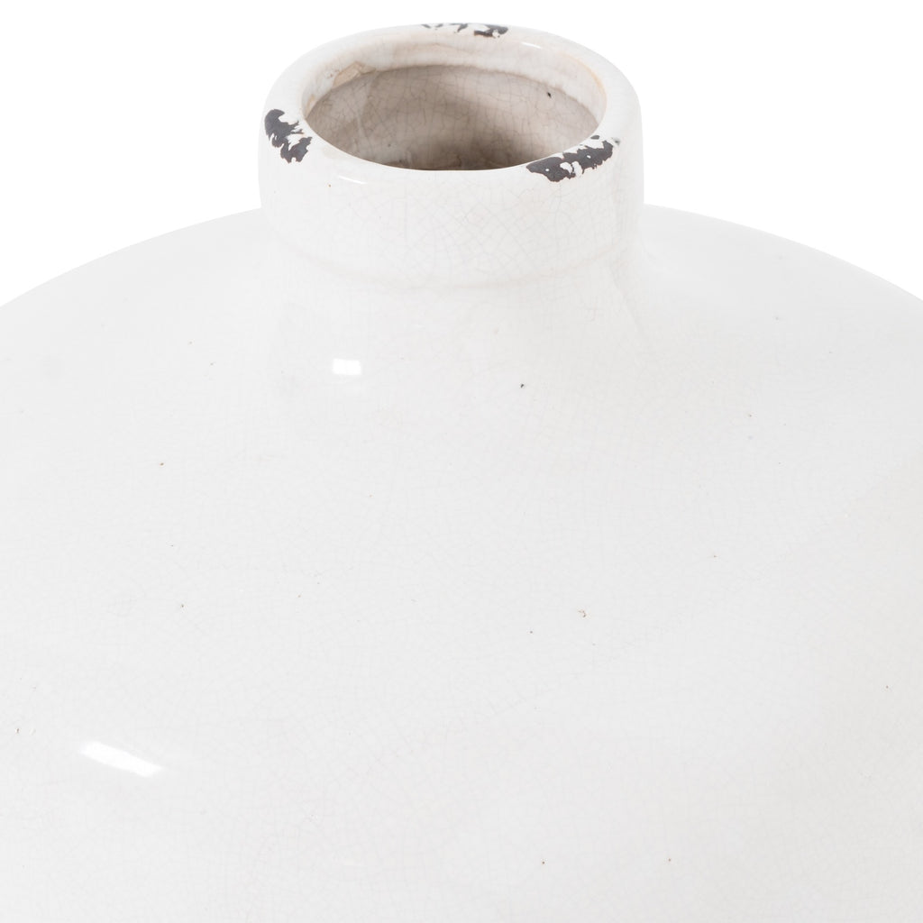 Shades 4 Seasons Eve Vase - White Rustic Ceramic Decor Shades 4 Seasons