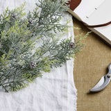 Tall Frosted Pine Stem With Pinecones Shades 4 Seasons