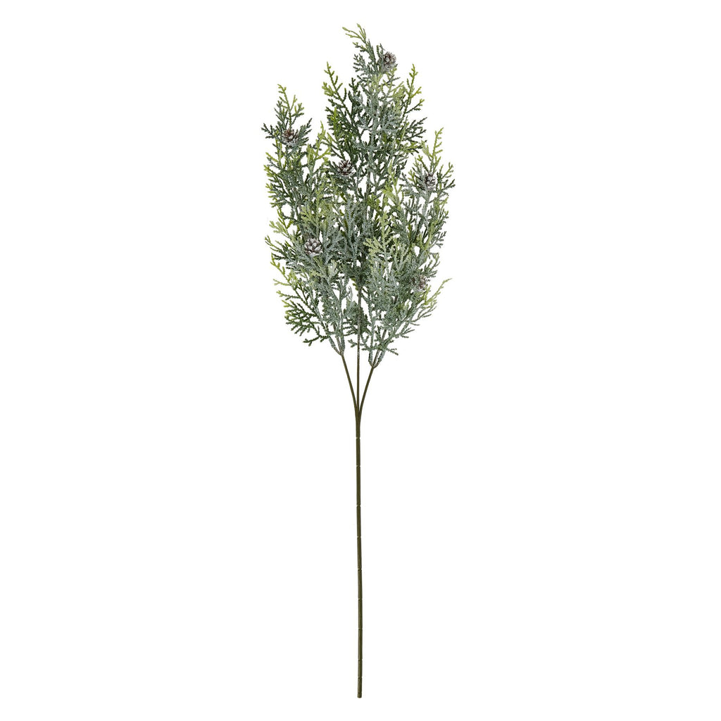 Tall Frosted Pine Stem With Pinecones Shades 4 Seasons