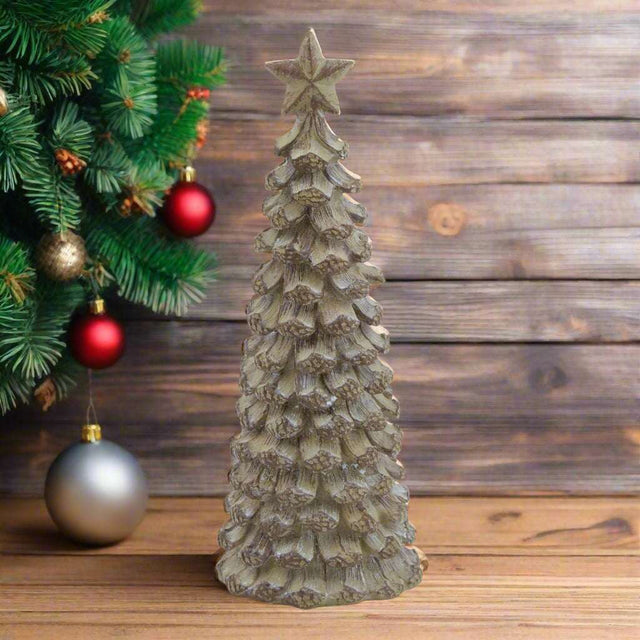 Shades 4 Seasons Cedar Tree Rustic Tabletop Decoration BEIGE RESIN Shades 4 Seasons
