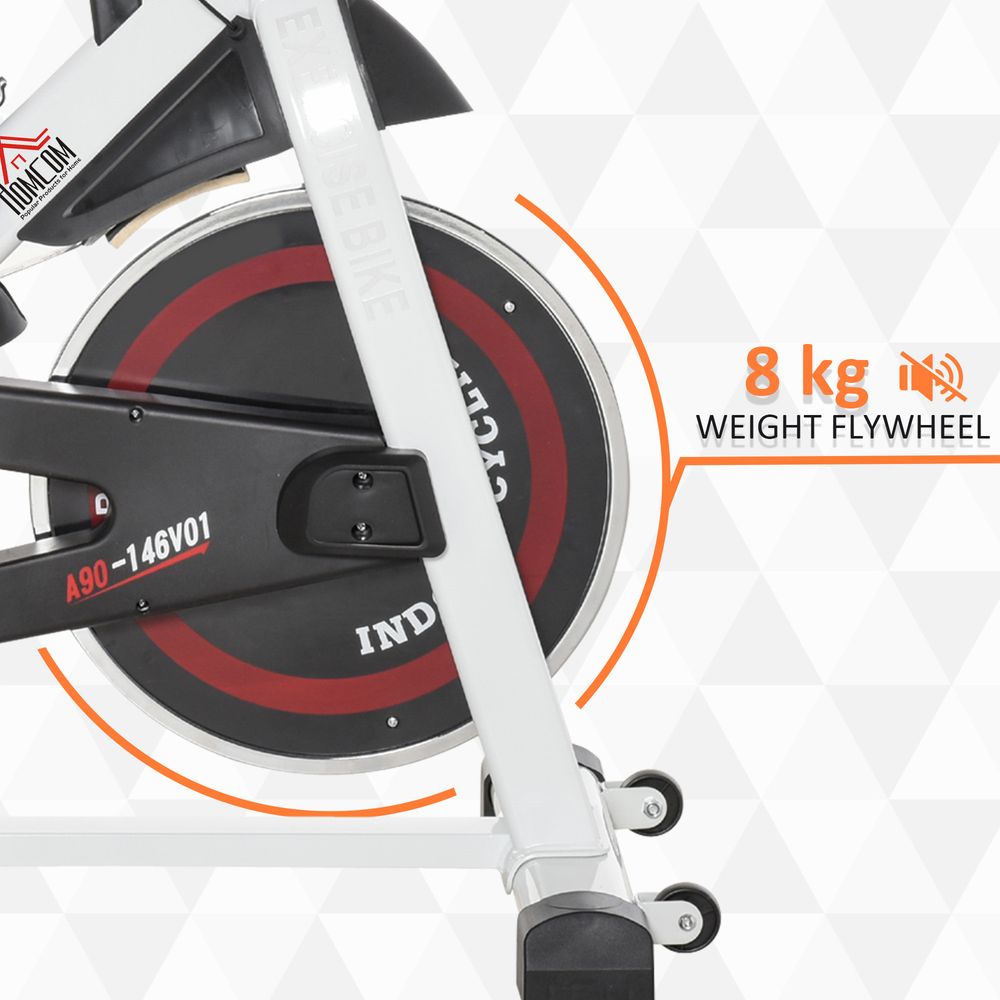 Adjustable Indoor Exercise Bike with Water Bottle Unbranded