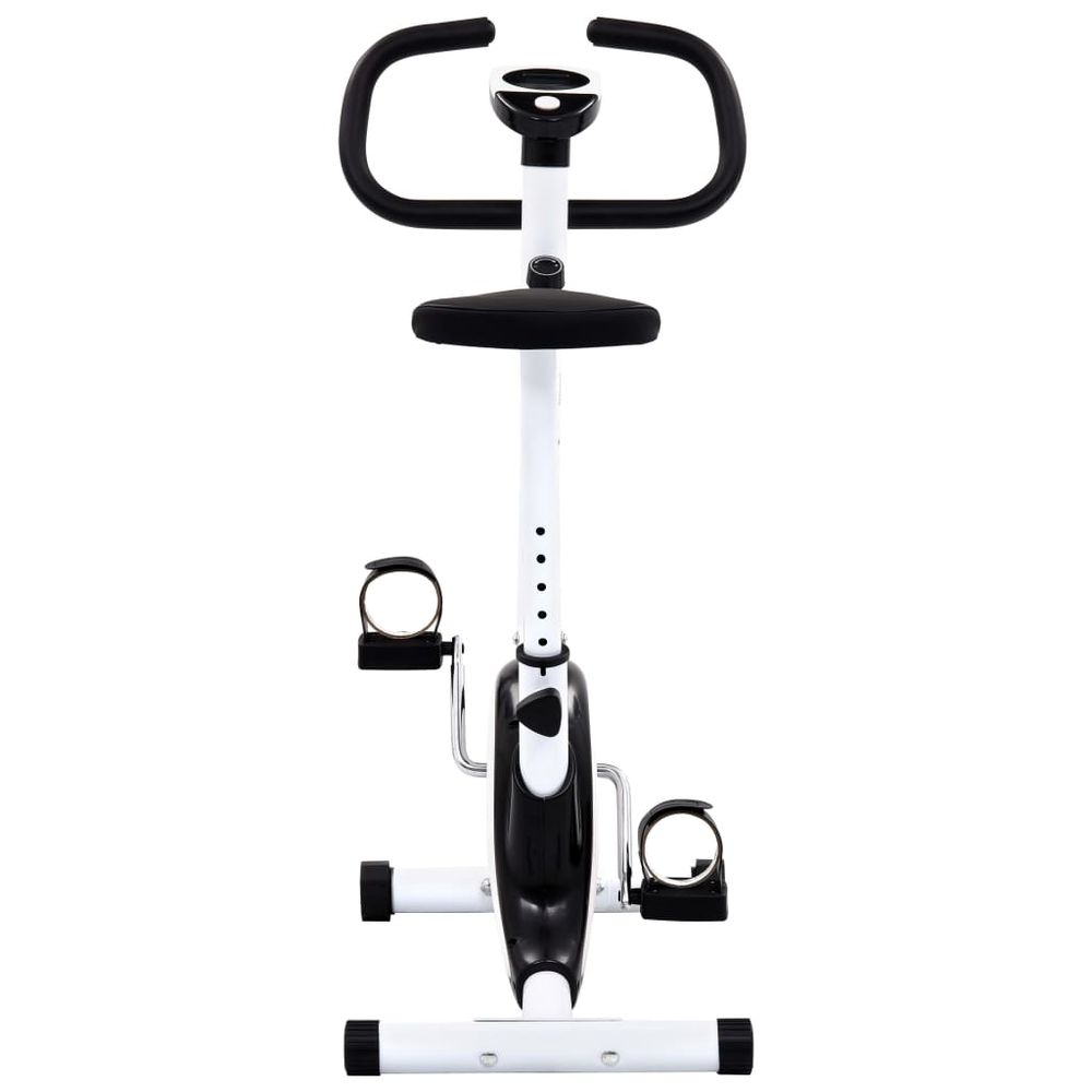 vidaXL Exercise Bike with Belt Resistance Black vidaXL