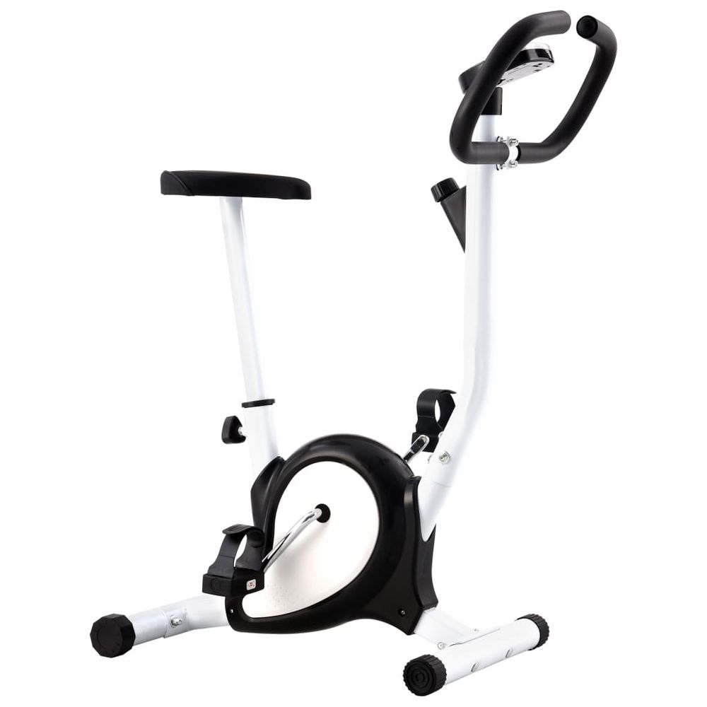 vidaXL Exercise Bike with Belt Resistance Black vidaXL