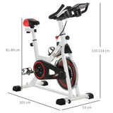 Adjustable Indoor Exercise Bike with Water Bottle Unbranded